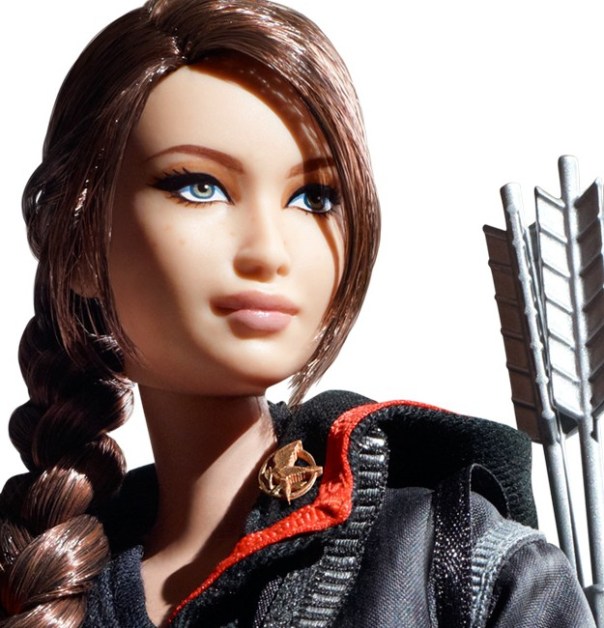 Katniss Everdeen doll by Mattel: detail. Via Barbiecollector.com