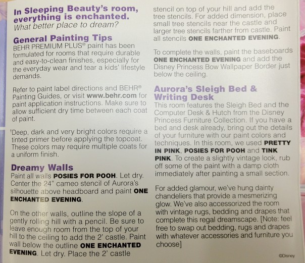 "In Sleeping Beauty's room, everything is enchanted. What better place to dream?" "In Sleeping Beauty's room, everything is enchanted. What better place to dream?"