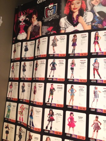 girls' Halloween costumes