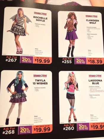 Monster High costumes