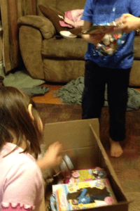 A box full of Lottie toys