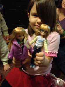 E with Autumn Leaves Lottie and Robot Girl Lottie