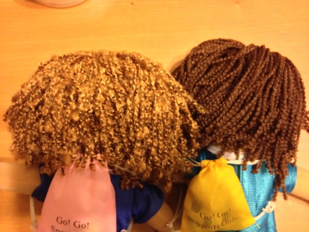 Sam and Cassie's hair