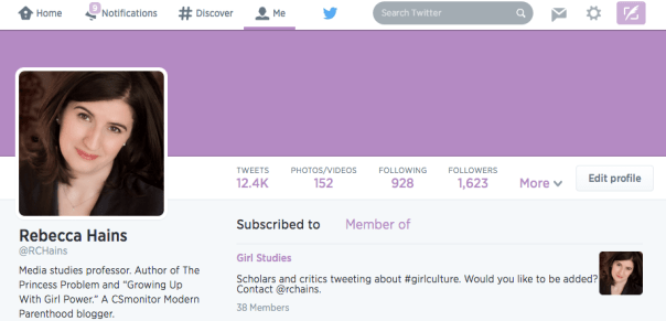 Rebecca Hains on Twitter