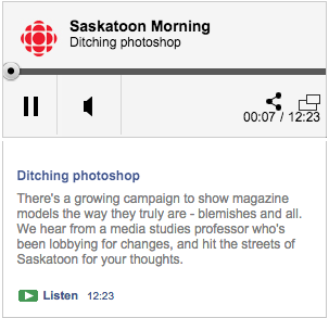 CBC Radio Saskatoon Morning: Ditching Photoshop with Rebecca Hains